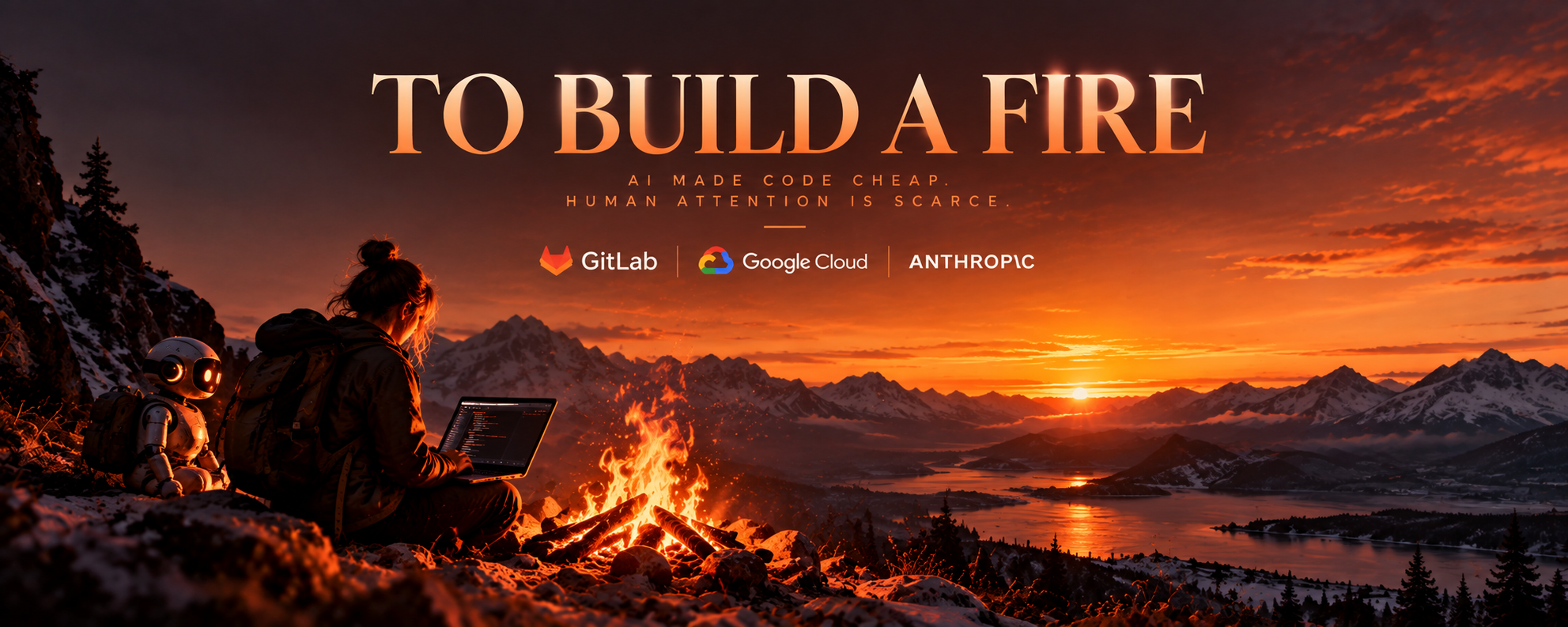 TO BUILD A FIRE — AI made code cheap. Human attention is scarce.